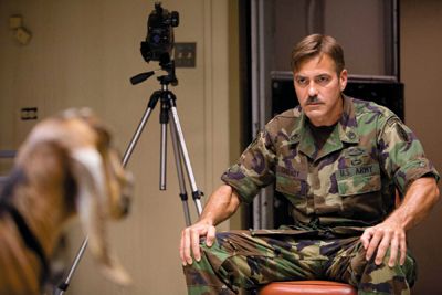 <strong>PHOTO COURTESY OF BBC FILMS</strong><br>George Clooney (above) stars as Army special forces operator Lyn Cassidy, a trained psychic spy who uses his “Jedi” powers on livestock.