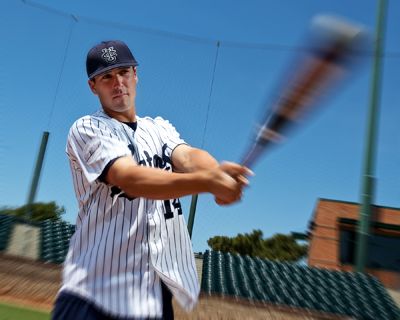 melissa lee | Staff Photographer Jeff Cusick has been a dynamite clean-up hitter for Irvine this year, with a batting average hovering around .400. The first basesman recently broke the all-time doubles record at UCI.