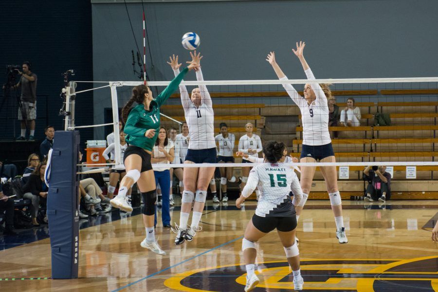  Despite spurts of excellence in the first and second sets, the 'Eaters had no answer for Santa Clara Friday evening.