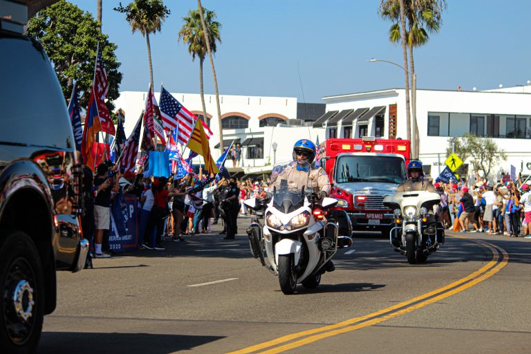 Trump Visits Newport Beach For Fundraising Event In Homestretch Of Election