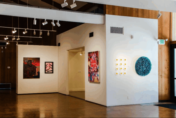 Photo of the art gallery in the Irvine Arts Center