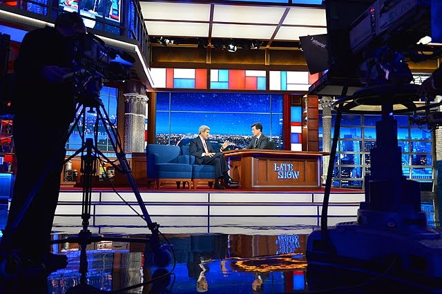 unnamed-4 Stephen Colbert sitting on set of "The Late Show"